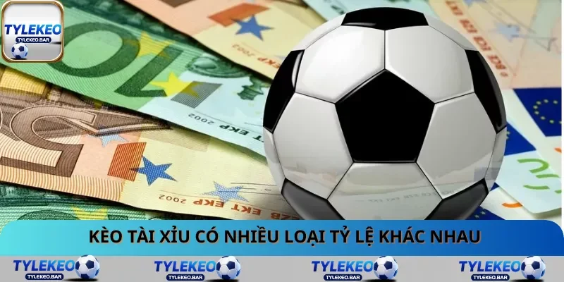 Kèo Tài Xỉu có nhiều loại tỷ lệ khác nhau