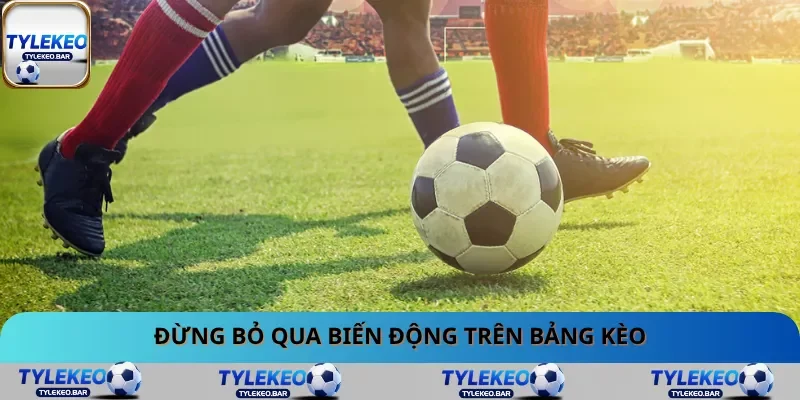 Đừng bỏ qua biến động trên bảng kèo Đừng bỏ qua biến động trên bảng kèo
