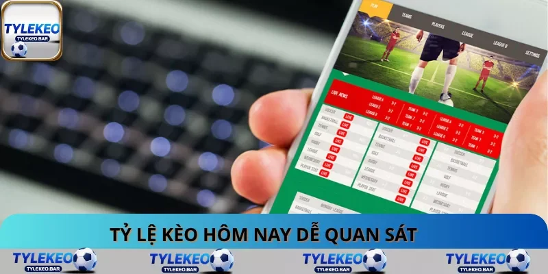Tỷ lệ kèo hôm nay dễ quan sát Tỷ lệ kèo hôm nay dễ quan sát